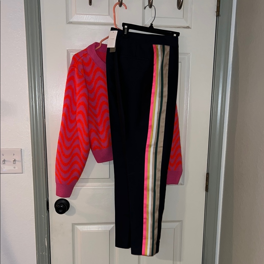 NWT J Crew Striped Pants